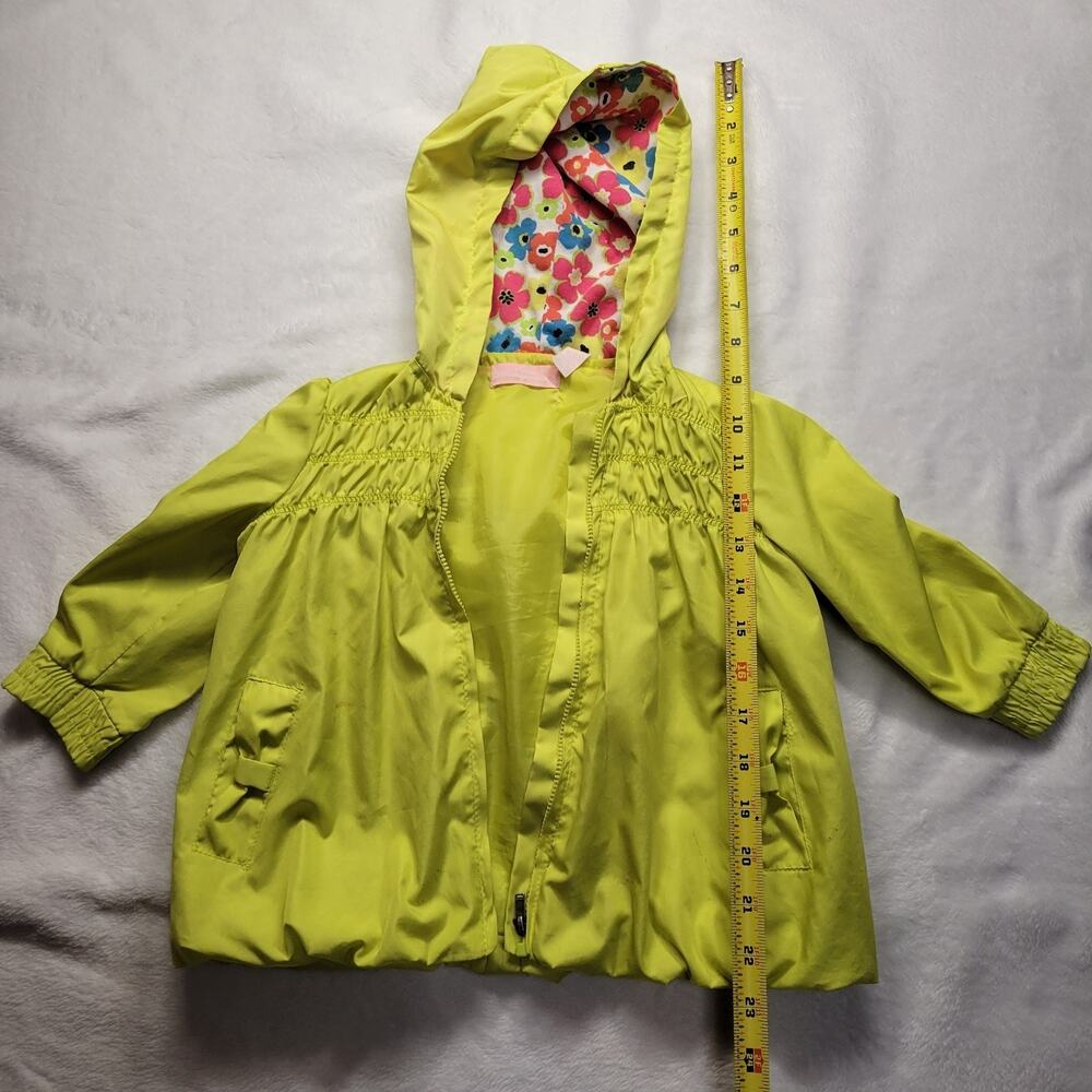 KIDS HEADQUARTERS Rain Jacket Baby Girl 9 Months Light Green - Picture 4 of 12